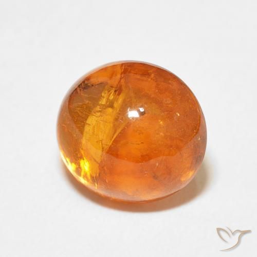 Granato spessartite Arancione Ambra naturale da 5.78 ct, Ovale, Trasparente