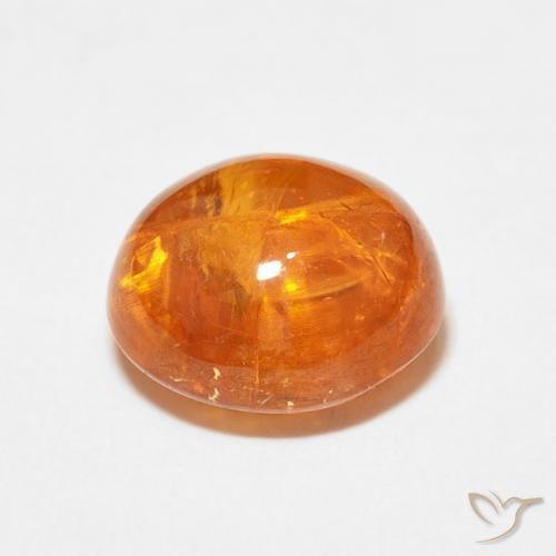 Granato spessartite Arancione Ambra naturale da 5.78 ct, Ovale, Trasparente
