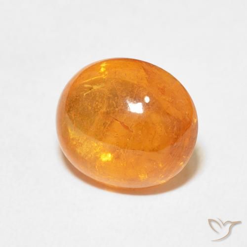 Granato spessartite Arancione Ambra naturale da 4.56 ct, Ovale, Trasparente