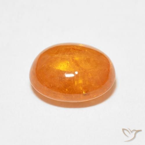 Granato spessartite Arancione Ambra naturale da 4.56 ct, Ovale, Trasparente