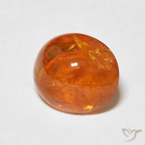 Granato spessartite Arancio Medio naturale da 3.53 ct, Ovale, Trasparente