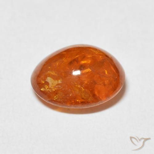 Granato spessartite Arancio Medio naturale da 3.53 ct, Ovale, Trasparente