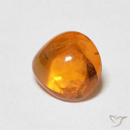 Granato spessartite Arancione rossastra naturale da 1.70 ct, Forma a pera, Trasparente