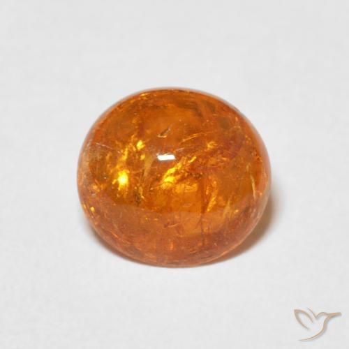 2.53ct Naturale Arancione Ambra Granato spessartite, Ovale, Trasparente