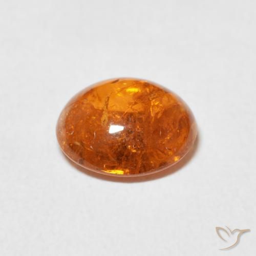 Granato spessartite Arancione Ambra naturale da 2.53 ct, Ovale, Trasparente