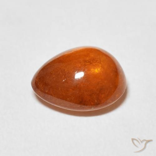 Granato spessartite Arancio Medio naturale da 3.04 ct, Forma a pera, Trasparente