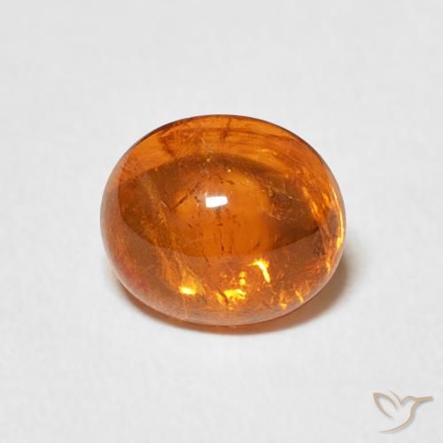 2.11ct Naturale Arancio Medio Granato spessartite, Ovale, Trasparente