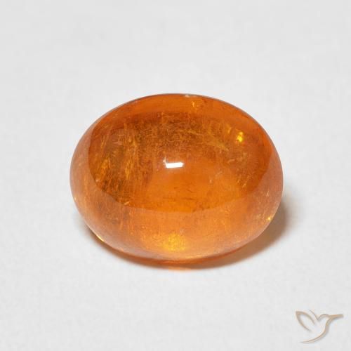4.21ct Naturale Arancio Medio Granato spessartite, Ovale, Trasparente