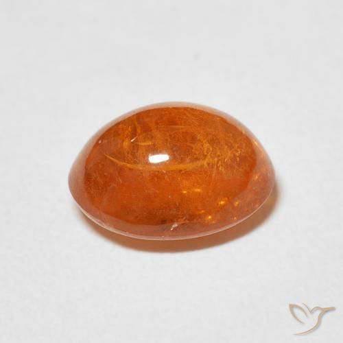 Granato spessartite Arancio Medio naturale da 4.21 ct, Ovale, Trasparente