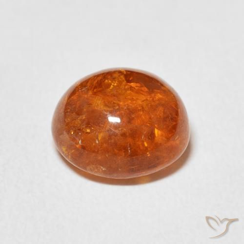 Granato spessartite Arancio Medio naturale da 3.98 ct, Ovale, Trasparente