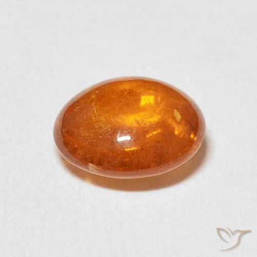 Granato spessartite Arancia Fuoco naturale da 3.36 ct, Ovale, Trasparente