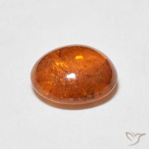 Granato spessartite Arancione scuro naturale da 2.89 ct, Ovale, Trasparente