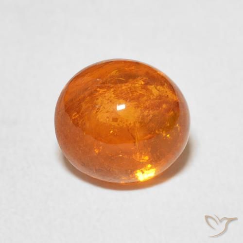 2.99ct Naturale Arancione rossastra Granato spessartite, Ovale, Trasparente