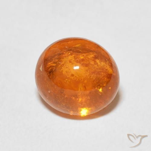 Granato spessartite Arancione rossastra naturale da 2.99 ct, Ovale, Trasparente