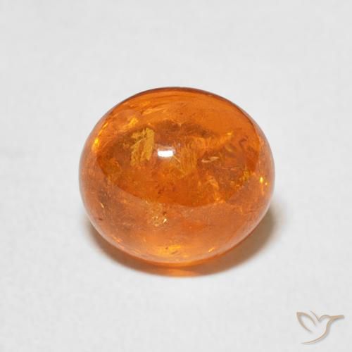 2.93ct Naturale Arancio Medio Granato spessartite, Ovale, Trasparente