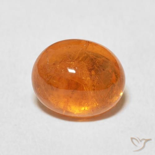 2.82ct Naturale Arancio Medio Granato spessartite, Ovale, Trasparente