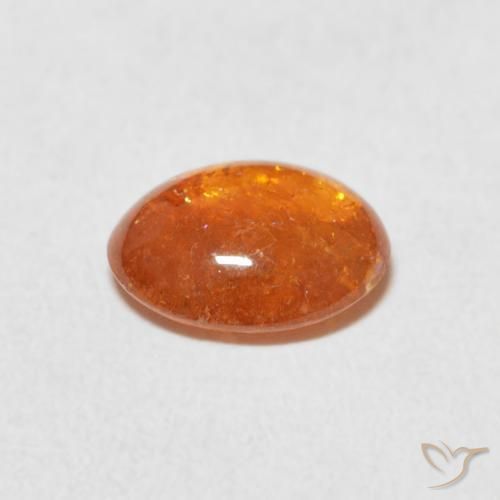 Granato spessartite Arancio Medio naturale da 1.91 ct, Ovale, Trasparente