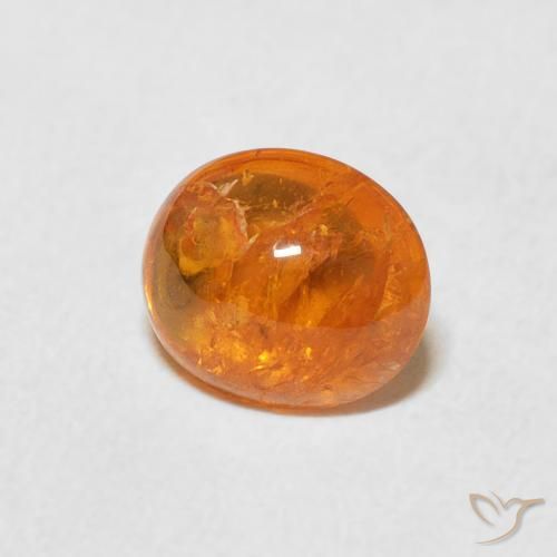 Granato spessartite Arancione Ambra naturale da 1.76 ct, Ovale, Trasparente