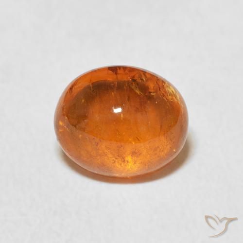 2.05ct Naturale Arancio Medio Granato spessartite, Ovale, Trasparente