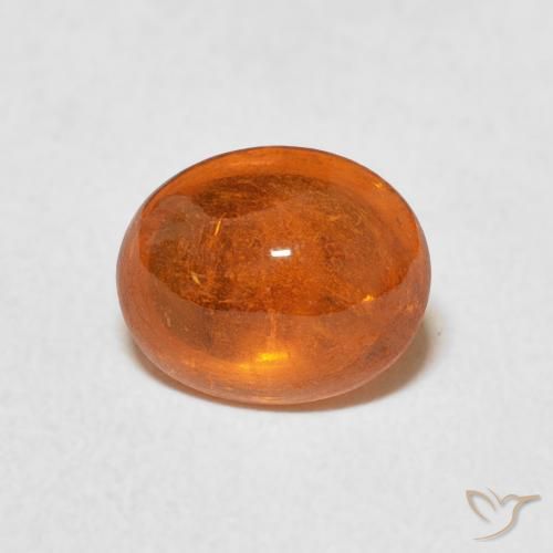 2.37ct Naturale Arancio Medio Granato spessartite, Ovale, Trasparente