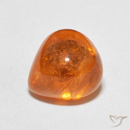 6.45ct Naturale Arancione scuro Granato spessartite, Forma a pera, Trasparente