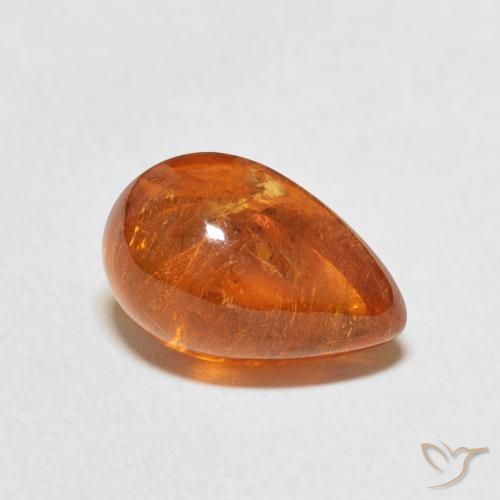 Granato spessartite Arancione Ambra naturale da 4.10 ct, Ovale, Trasparente