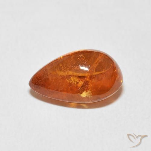 Granato spessartite Arancione Ambra naturale da 4.10 ct, Ovale, Trasparente