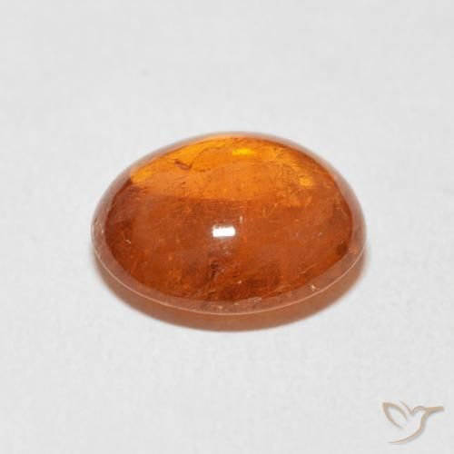 Granato spessartite Arancione Ambra naturale da 5.54 ct, Ovale, Trasparente