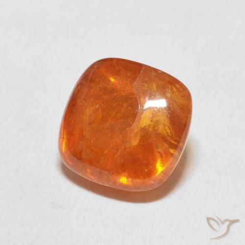 Granato spessartite Arancio Medio naturale da 6.01 ct, Cuscino, Trasparente