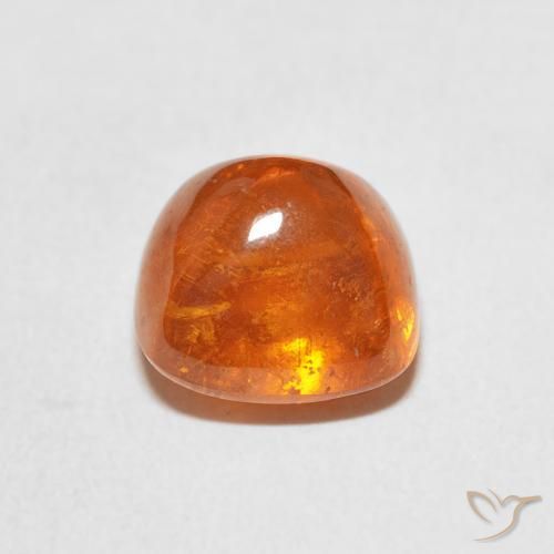 Granato spessartite Arancio Medio naturale da 6.01 ct, Cuscino, Trasparente