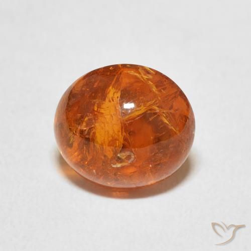 3.55ct Naturale Arancio Medio Granato spessartite, Ovale, Trasparente