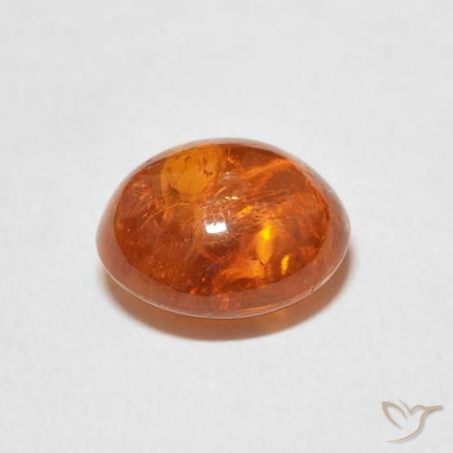 Granato spessartite Arancio Medio naturale da 3.55 ct, Ovale, Trasparente