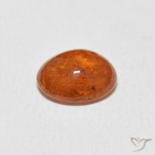 Granato spessartite Arancione rossastra naturale da 1.86 ct, Ovale, Trasparente