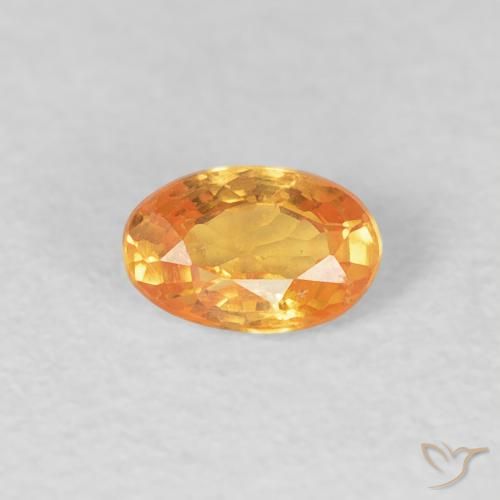 0.34ct Naturale Arancio Intenso Granato spessartite, Ovale, VS