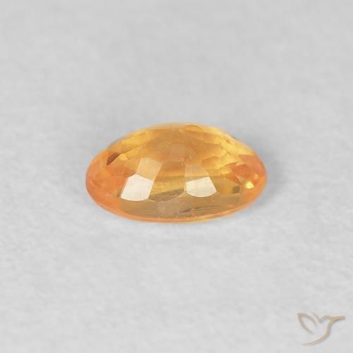 Granato spessartite Arancio Intenso naturale da 0.34 ct, Ovale, VS