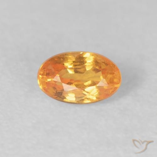 Granato spessartite Arancio Intenso naturale da 0.43 ct, Ovale, VS