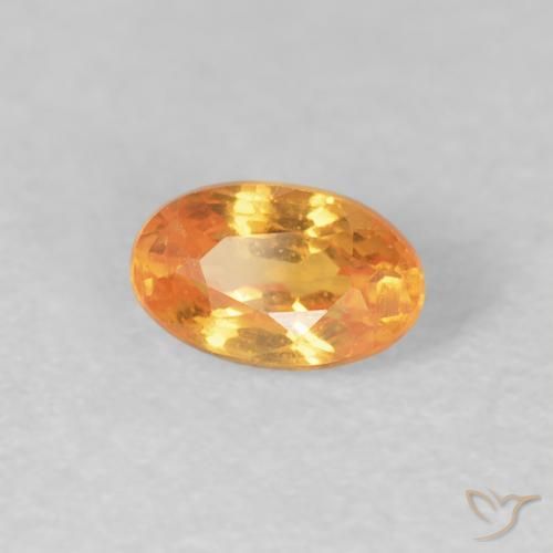 Granato spessartite Arancio Intenso naturale da 0.43 ct, Ovale, VS