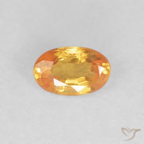 0.36ct Naturale Arancio Intenso Granato spessartite, Ovale, VS