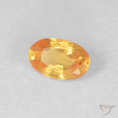 Granato spessartite Arancio Intenso naturale da 0.36 ct, Ovale, VS