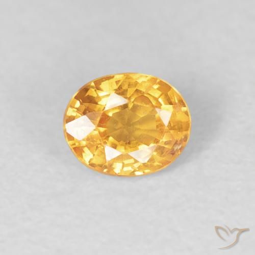 0.51ct Naturale Arancio Medio Granato spessartite, Ovale, VS