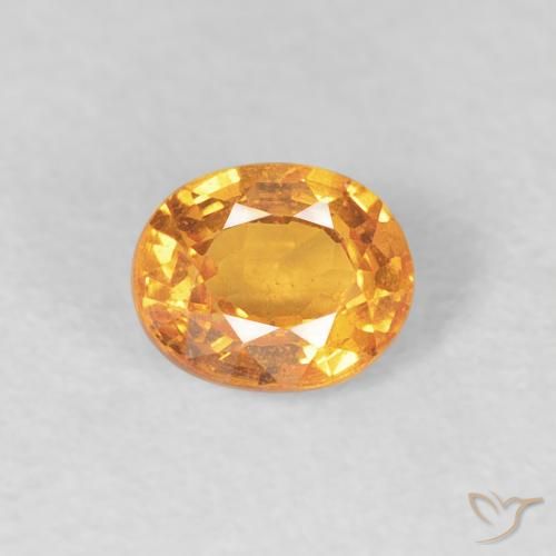 0.56ct Naturale Miele arancione Granato spessartite, Ovale, VS