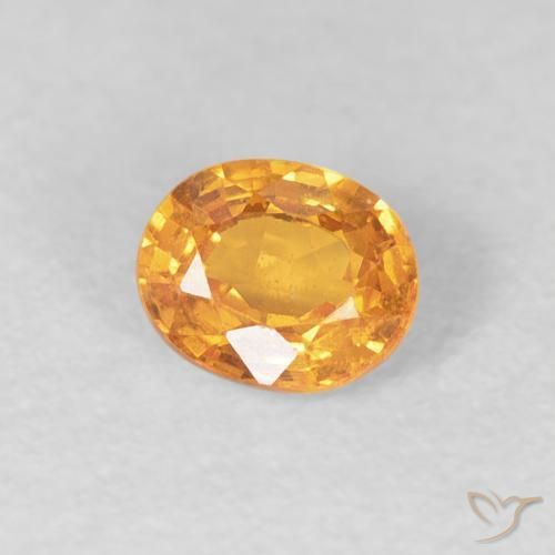 Granato spessartite Miele arancione naturale da 0.56 ct, Ovale, VS