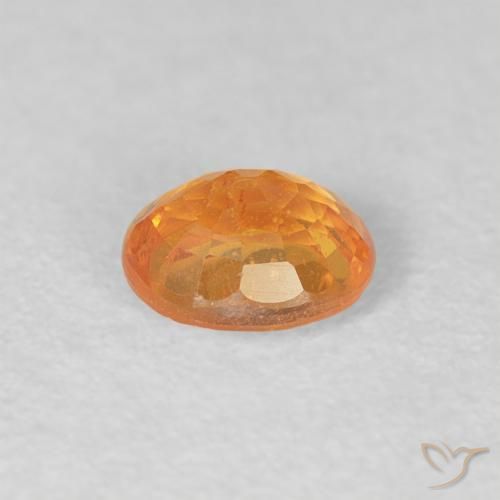 Granato spessartite Miele arancione naturale da 0.56 ct, Ovale, VS