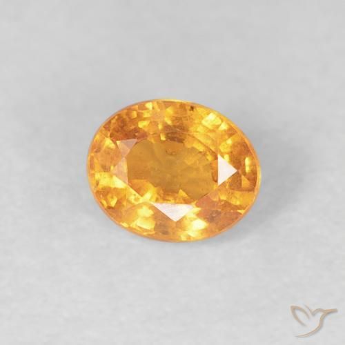 Granato spessartite Arancio Intenso naturale da 0.56 ct, Ovale, VS