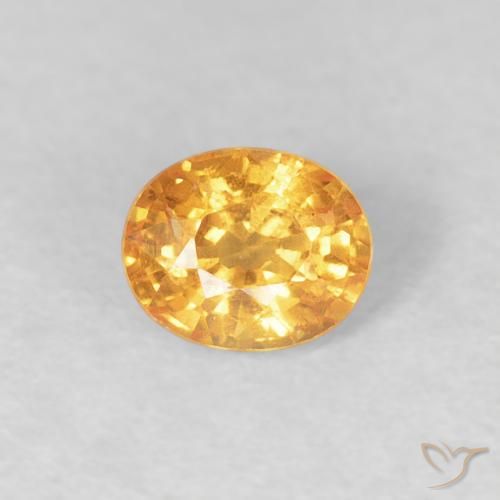 0.54ct Naturale Arancio-Oro Granato spessartite, Ovale, VS