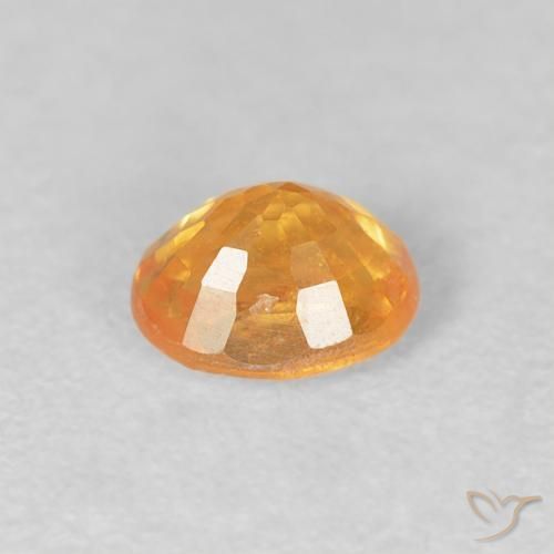 Granato spessartite Arancio-Oro naturale da 0.54 ct, Ovale, VS