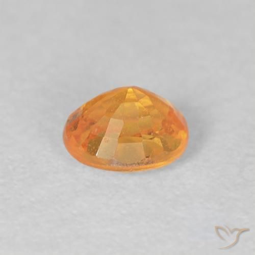 Granato spessartite Arancio-Oro naturale da 0.54 ct, Ovale, VS