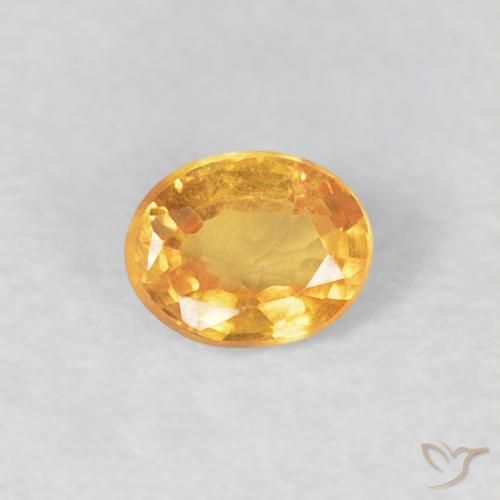 0.23ct Naturale Arancio Medio Granato spessartite, Ovale, VS