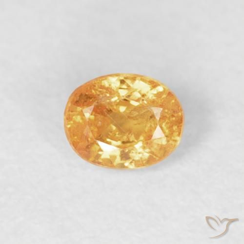0.27ct Naturale Arancio-Oro Granato spessartite, Ovale, VS-SI