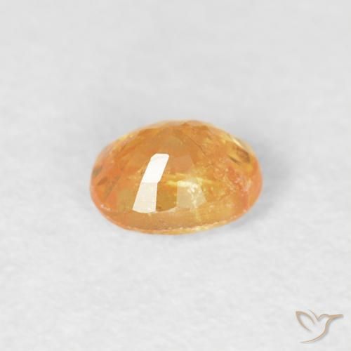 Granato spessartite Arancio-Oro naturale da 0.27 ct, Ovale, VS-SI